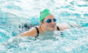 lady swimming